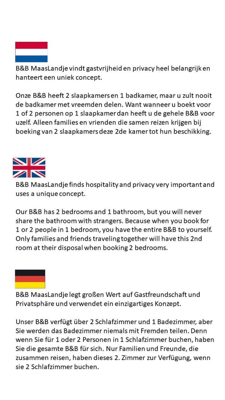 B&B Maaslandje Wijk en Aalburg 外观 照片